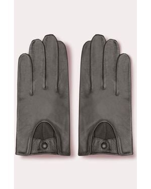 Seymoure Gloves Leather Driving Gloves - Gray