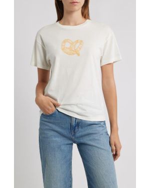 THE VINYL ICONS Pretzel Graphic T-Shirt - Blue