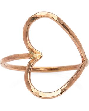 Nashelle Complete Heart Ring - Metallic