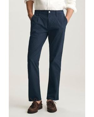 Mavi Will Pleated Cotton Blend Pants - Blue