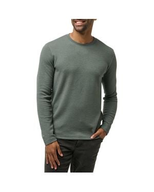 Travis Mathew Cloud Waffle Crewneck Tee - Green