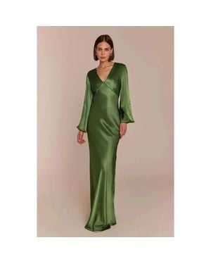 Rewritten Valencia Long Sleeve Dress - Green