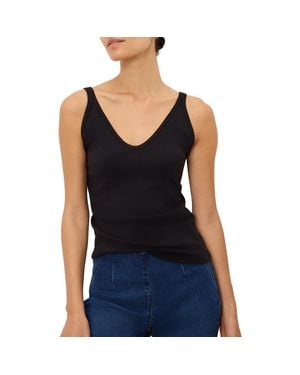 NIC+ZOE V-Neck Tank Top - Black