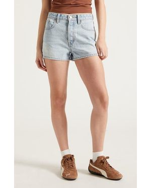 PacSun Ivy High Waist Denim Shorts - Blue