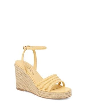 Matisse Sunnie Espadrille Ankle Strap Platform Wedge Sandal - Metallic