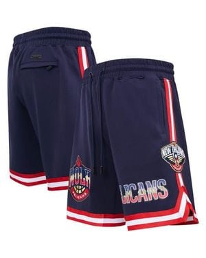 Pro Standard New Orleans Pelicans Chenille Shorts - Blue