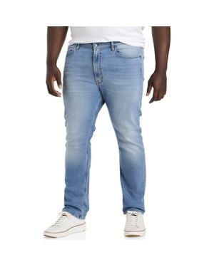 7 For All Mankind Big & Tall Light Wash Jeans - Blue