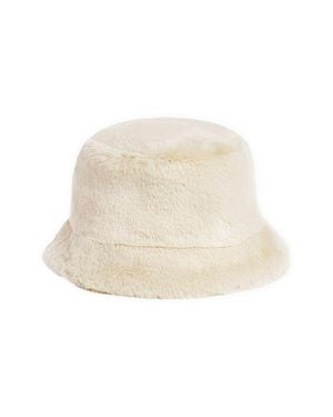 Apparis Amara Pluche Faux Fur Bucket Hat - Natural