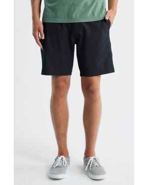 Roark Hytide Flat Front Hybrid Performance Shorts - Black