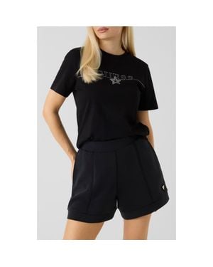 Guess Agena Logo T-Shirt - Black