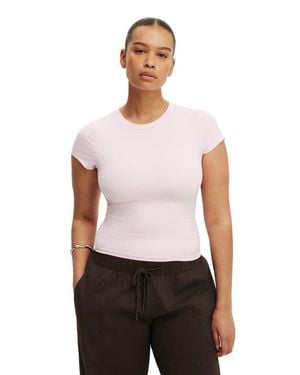 Cotton On Hold Me Short Sleeve Crew Neck - White