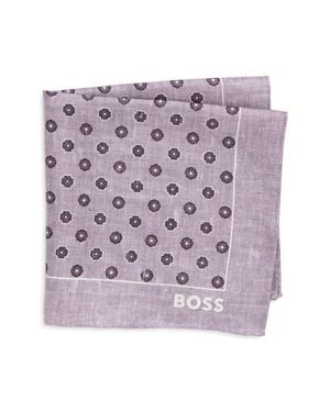 BOSS Silk Pocket Square - Purple