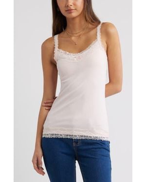 BP. Lace Trim Camisole - White
