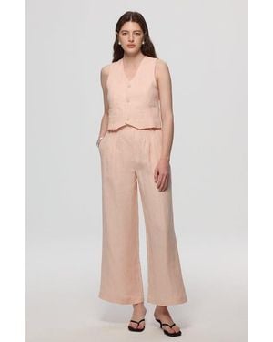 JUANA Hemp High Rise Pants - Natural