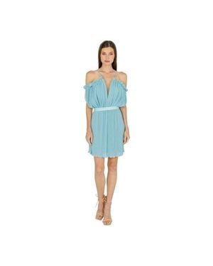 Akalia Oriella Sleeveless Mini Dress - Blue