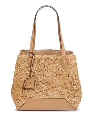 Jimmy Choo Medium Diamond Raffia Tote - Natural