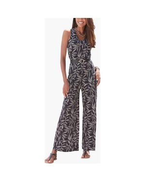 Lascana Printed Tie Back Jumpsuit - Multicolor