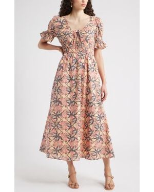 Chelsea28 Smocked Waist Maxi Dress - Multicolor
