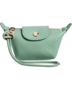 Longchamp Le Pliage Xtra Leather Coin Purse - Green