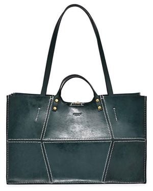 Old Trend Rosa Genuine Leather Spacious Carryall Tote - Green
