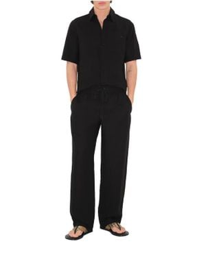Burberry Linen Pants - Black