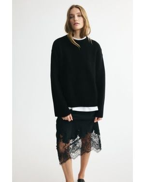 H&M Cashmere-Blend Sweater - Black