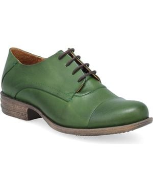 Miz Mooz Letty Oxford Flat - Green
