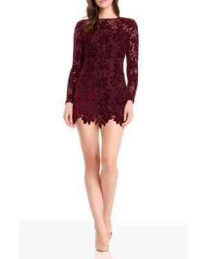 open lace back dress Nathalia Dress – Dress the Population main image 1