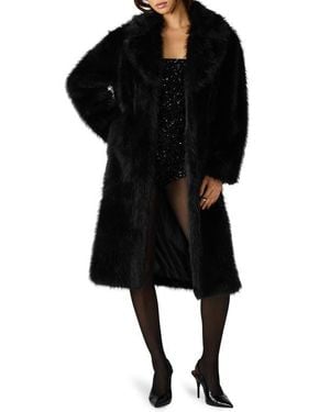 Steve Madden Oversized Long Sleeves Coat - Black