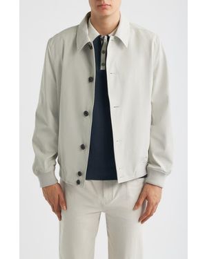 Reiss Regular Fit Bobby Bomber Jacket - Gray