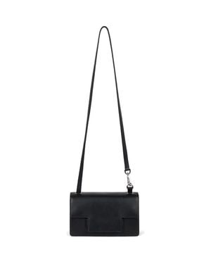 WE-AR4 The Accordion Leather Shoulder Bag - Black