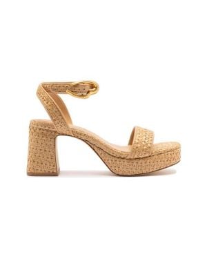 Larroude Dolly Verona Low Sandal - Metallic