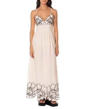 Maaji Pendiente Isis Cotton Cover-Up Maxi Dress - White