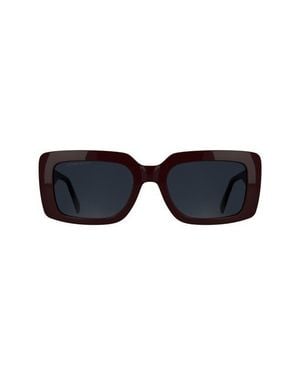 Kendra Scott Dira 55Mm Rectangular Sunglasses - Black