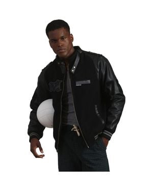 Members Only Varsity Jacket - Black