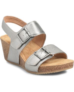 Comfortiva Erlina Wedge Sandal - Metallic