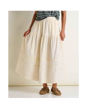 Toad & Co. Airscape Midi Skirt - Natural