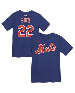 Nike Preschool Juan Soto New York Mets Name & Number T-Shirt - Blue