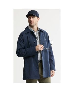 Jachs New York Tech Twill Mott Coat - Blue
