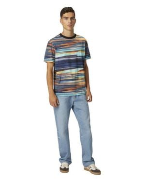 Missoni Five Denim Pockets With Zigzag Embroidery - Blue