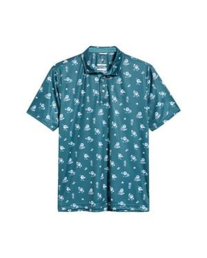 Swannies Jet Performance Golf Polo - Blue
