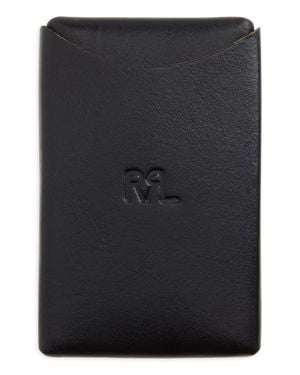 Ralph Lauren Logo Debossed Leather Card Case - Black