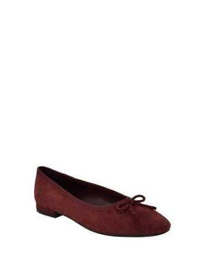 Calvin Klein Cyrie Bow Embellished Ballet Flat - Red