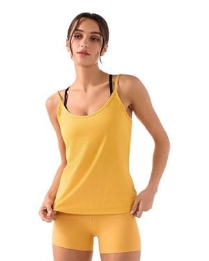 Tavi Pace Rib Tank - Orange