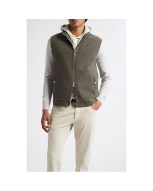 Eleventy Full Zip Wool Gilet - Gray