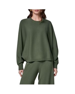 Donna Karan Dolman Sleeve Milano Knit Sweater - Green