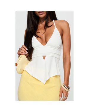 Princess Polly Averee Halter Top - White