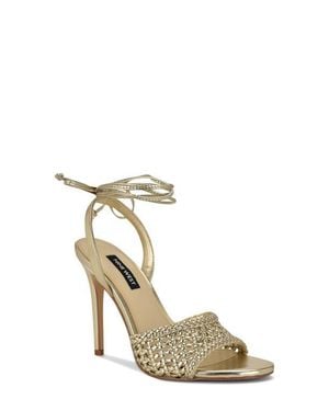 Nine West Merta Stiletto Sandal - Metallic