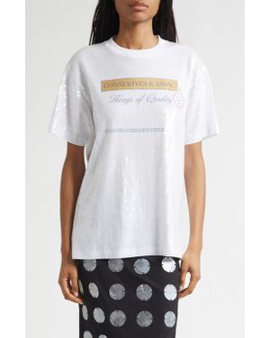 Conner Ives Associates Sequin T-Shirt - White