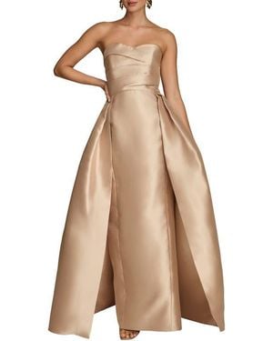Donna Karan Strapless Gown - Natural